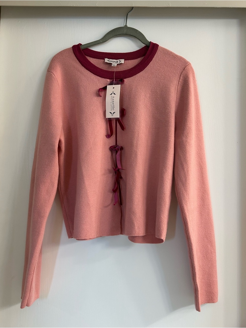 Nanette Lapore Tie-Front Sweater